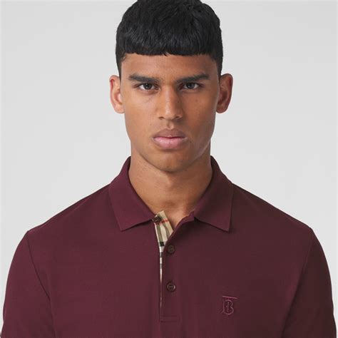 burberry maroon polo|Burberry polos on sale.